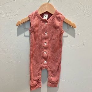 Kate Quinn 0-3mo One Piece Button Detail Tank Jumpsuit